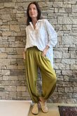Basso Shirring Balloon Pant Rustic Olive **